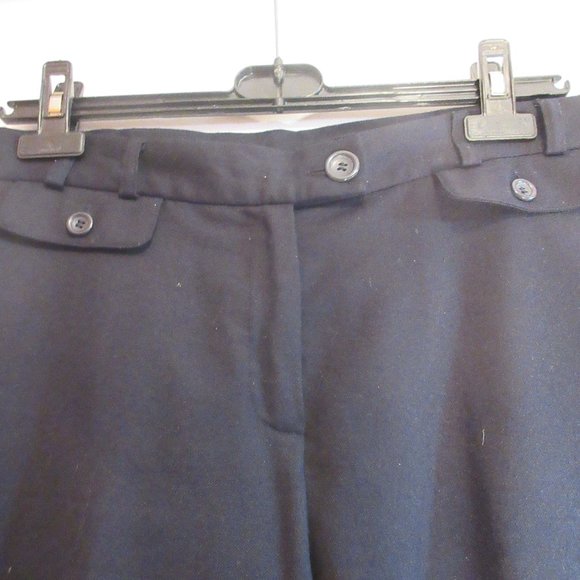 Vintage Conrad Wool  Blend Lining Woman Pants Stretch Black  Size 8 - Picture 9 of 10